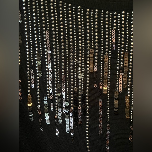 WHITE HOUSE BLACK MARKET Ladies Sweater with Sparkle Embellishments XL - Picture 6 of 14